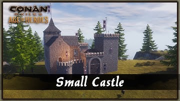 HOW TO BUILD A SMALL CASTLE USING MODS [SPEED BUILD] - CONAN EXILES