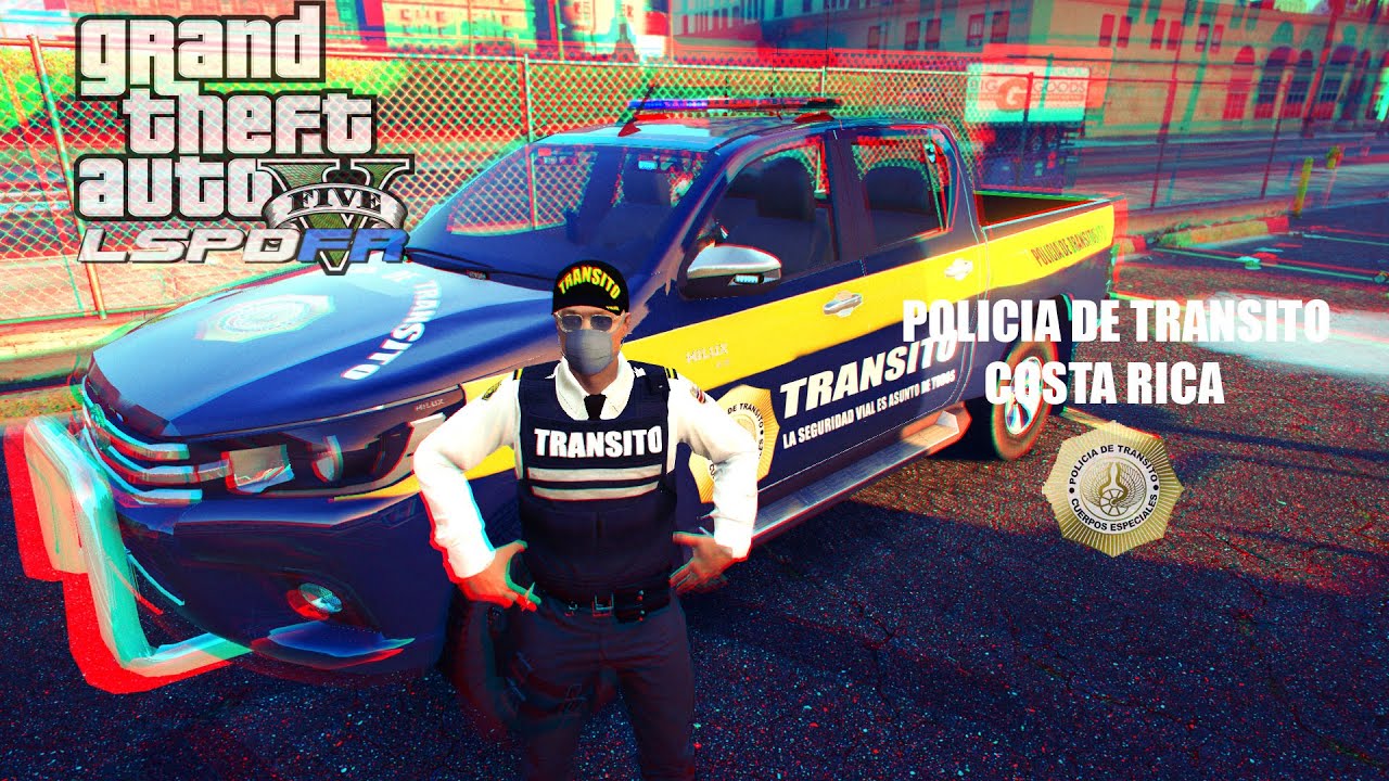 GTAV-TOYOTA HILUX POLICIA DE TRANSITO COSTA RICA-LSPDFR#7