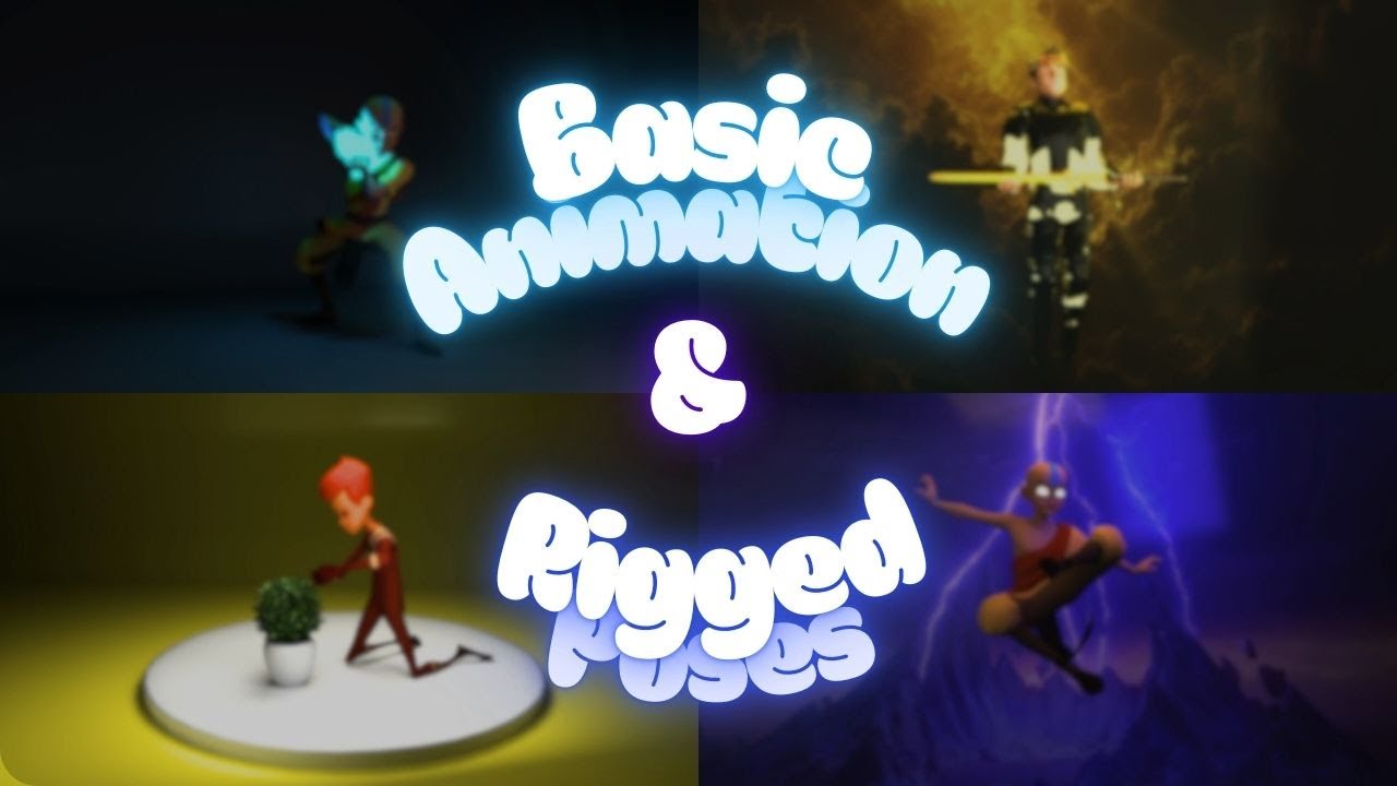 Basic Animation & Rigged Character Poses | Work Showcase 