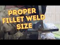 Get the perfect fillet weld size every time