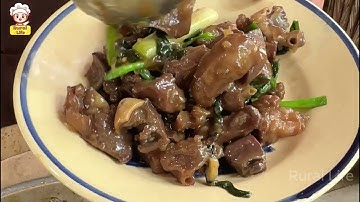 Fried Pork Intestine And Soup | Rural Life