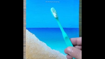 Thumbnail of Acrylic Painting Techniques With Toothbrush #shorts #painting