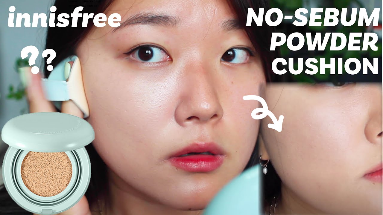 ☀️INNISFREE No-Sebum Power Cushion Is Here!💚SUMMER CUSHION - YouTube