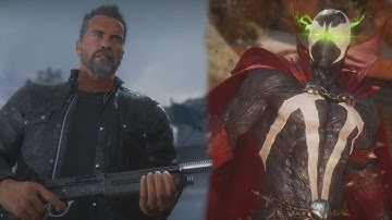 The Terminator Vs Spawn | All Intro/Interaction Dialogues - Mortal Kombat 11