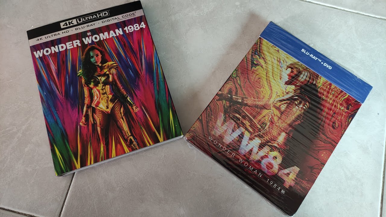 Mujer Maravilla 1984 Unboxing Steelbook + Slipcover 4k Blu Ray
