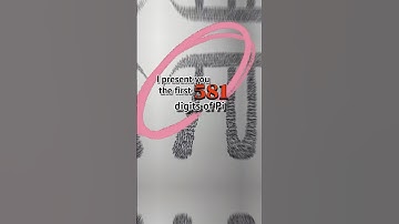 581 digits of Pi (in just one pic 👀) #piday #funart #shorts