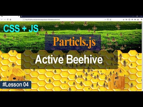 Making Attractive Active Beehive with JavaScript &  HTML | Particles.js
