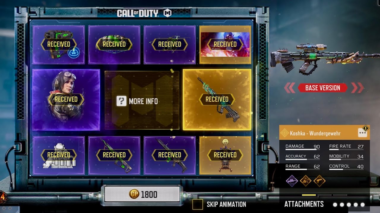 KOSHKA Legendary Full Draw | COD MOBILE