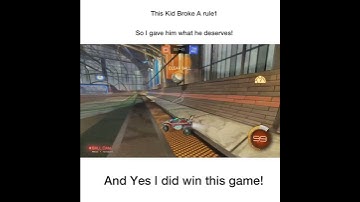 Rocket Legaue | Rule 1 Broken! Gets instant Karma!