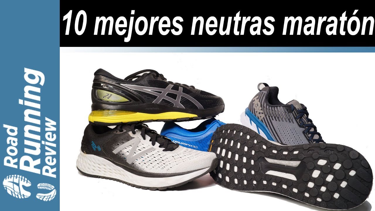 Talla conversión También Las 10 mejores zapatillas neutras para correr un maratón - YouTube