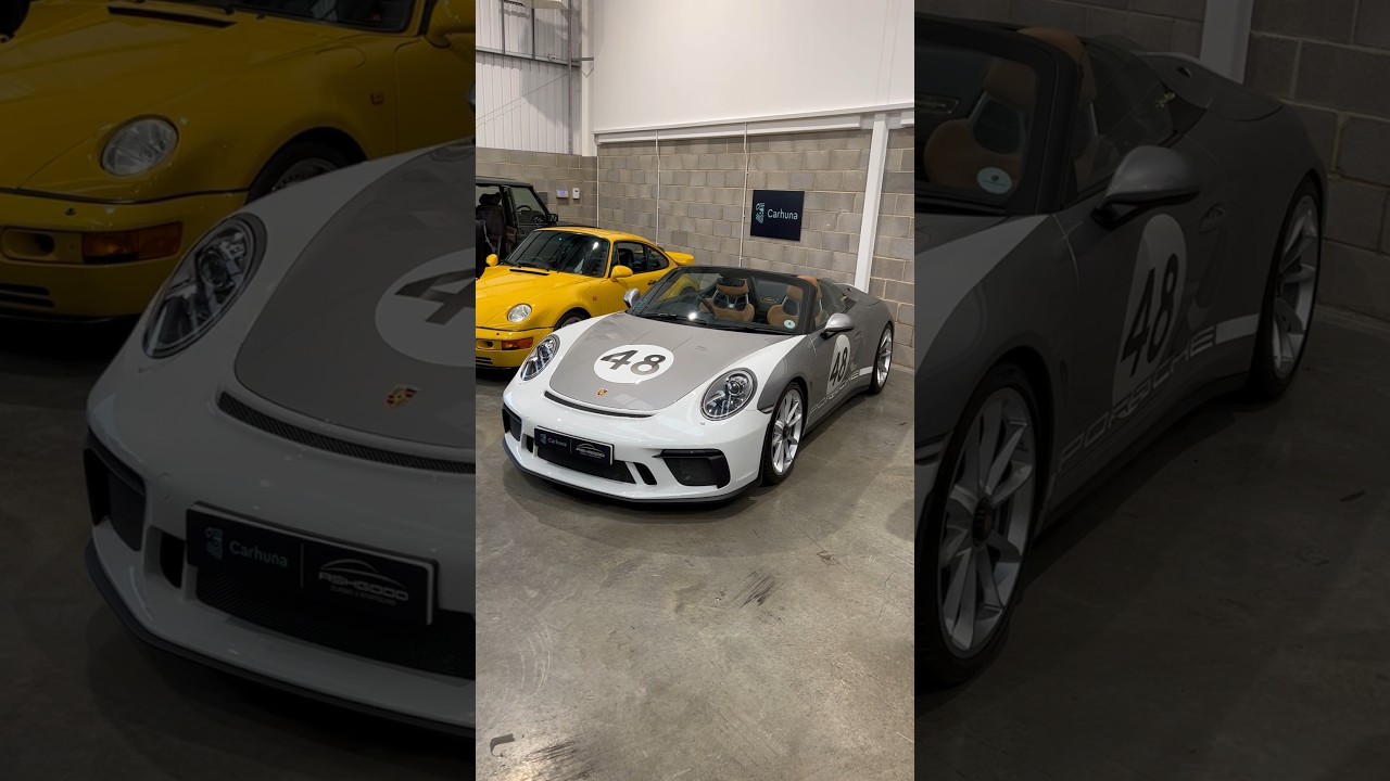 Porsche 911 Speedster with the heritage livery