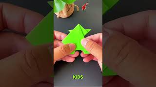 Easy Paper Frog Craft You Can Make at Home 🐸✂️ #Shorts
