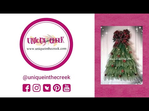 UITC™ Decomesh Christmas Tree Wreath / Easy DIY Christmas Wreath