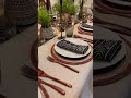 Dinner party with an African-inspired table setting - perfect for any occasion!