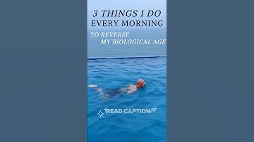 𝟑 𝐓𝐡𝐢𝐧𝐠𝐬 𝐈 𝐃𝐨 𝐄𝐯𝐞𝐫𝐲 𝐌𝐨𝐫𝐧𝐢𝐧𝐠 𝐭𝐨 𝐑𝐞𝐯𝐞𝐫𝐬𝐞 𝐌𝐲 𝐁𝐢𝐨𝐥𝐨𝐠𝐢𝐜𝐚𝐥 𝐀𝐠𝐞