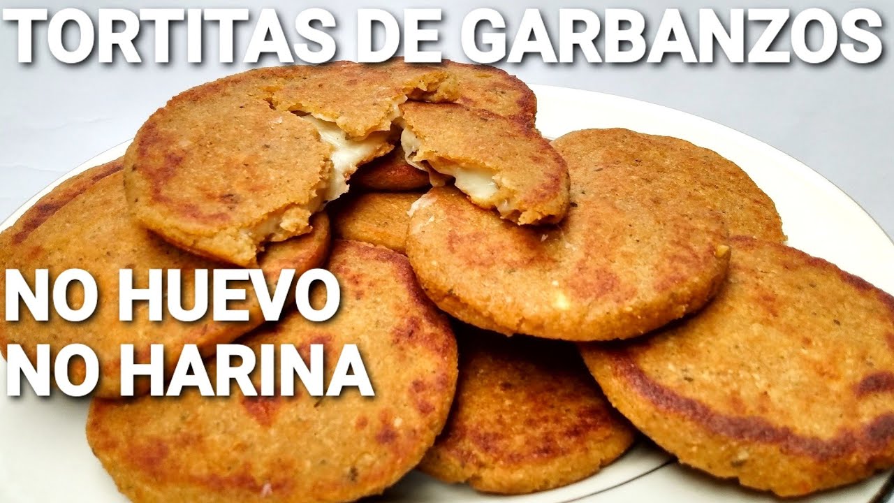TORTITAS de GARBANZOS con QUESO sin huevo sin harina