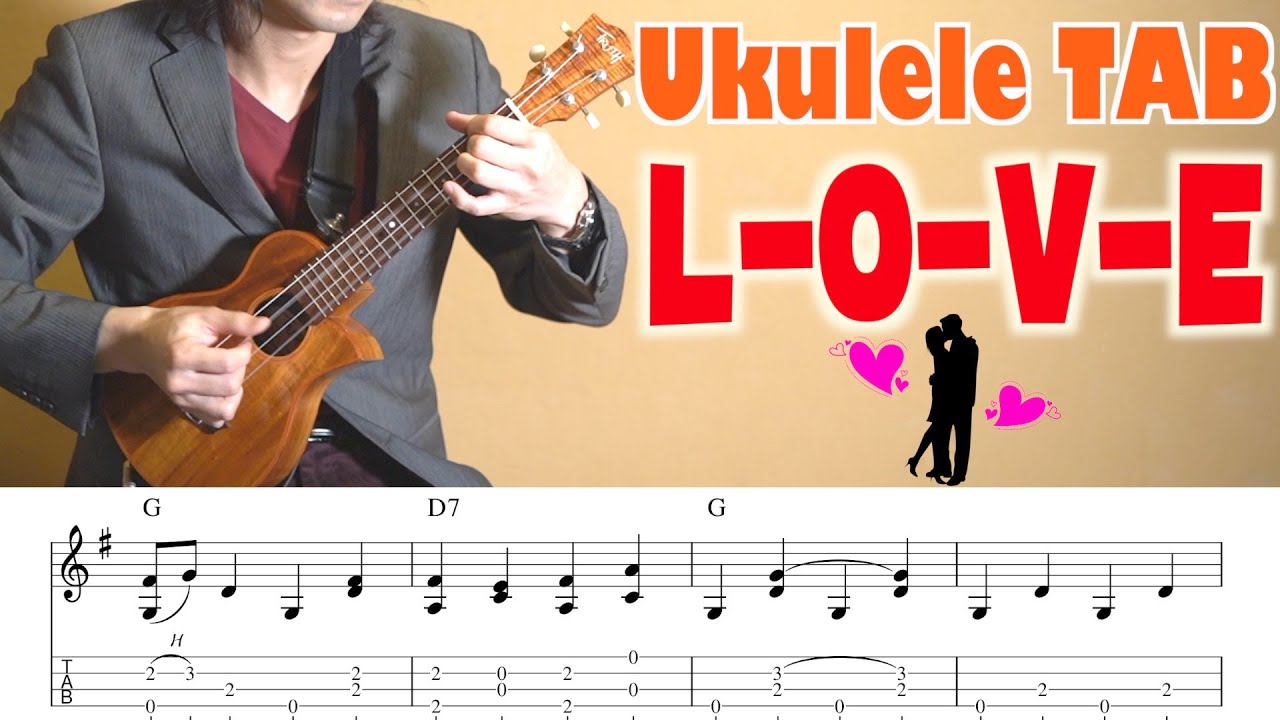 【TAB】L-O-V-E ソロウクレレを弾こう!