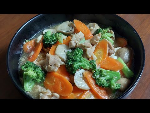 Cah Ayam Jamur Brokoli