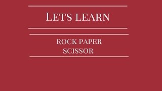 rock paper scissor problem screenshot 2