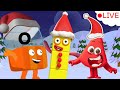 🔴 LIVE: The BIG BLOCKS CHRISTMAS PARTY! Numberblocks, Alphablocks, Colourblocks altogether for Xmas!