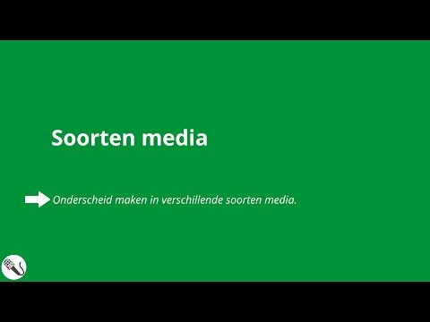 Video: Wat Zijn De Soorten Media?