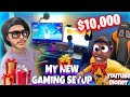 My new gaming setup unboxing  mypc from youtube money unboxing