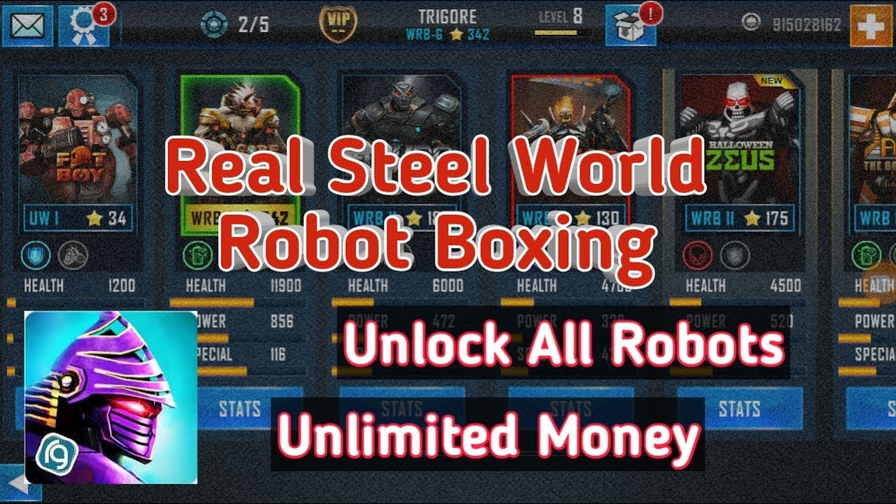 How to unlock all robots in Real Steel World Robot