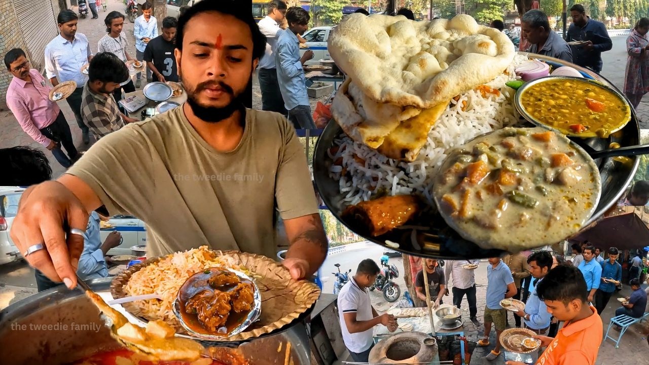 Kolkata Veg King Making Huge varieties of Veg In 1 Thali Rs. 75/- Only l Street Food india