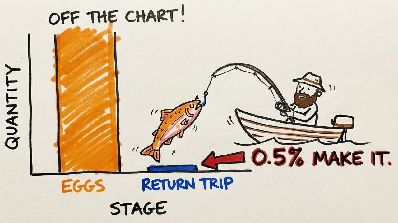Why 99.5% of Salmon Fail the Upstream Quest? | Free Documentary Nature