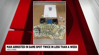 Man arrested in same spot twice in less than a week