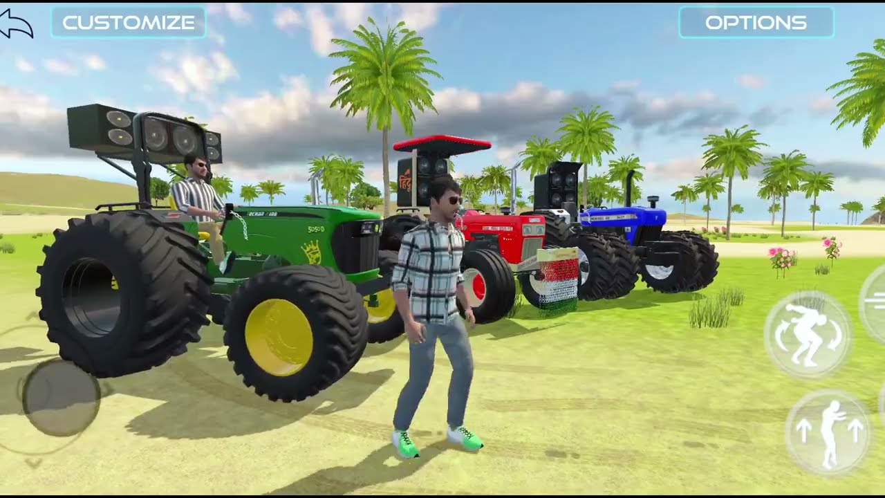 Tochan king 👑+dilon ki Dhadkan ❤️+bulldozer 💙tochan army ke tractor 🚜 Khatarnak tractor game