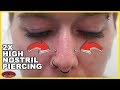 Double High Nostril Piercing!!