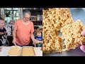 How to Make the Best RICE KRISPIE Treats (and PEANUT BUTTER Rice Krispie Treats Too!)