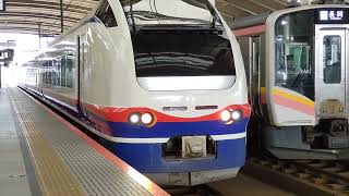 E653系H-２０１編成が新潟を発車