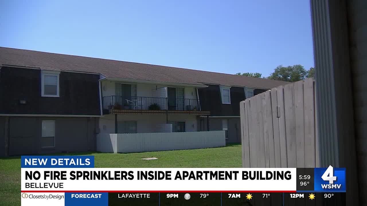 No fire sprinklers inside apartment building - YouTube