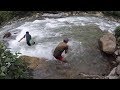 FISHING ASALA IN SMALL RIVER OF NEPAL | HIMALAYAN TROUT FISHING | CAST-NET FISHING |