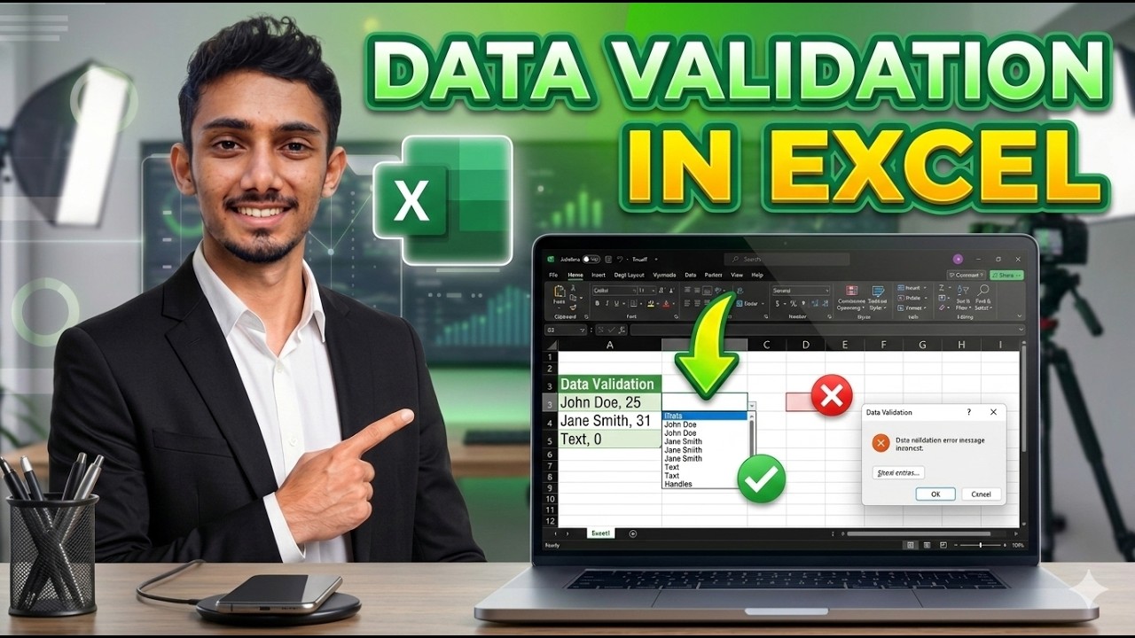 Data Validation in Excel | Dropdown & Rules - YouTube