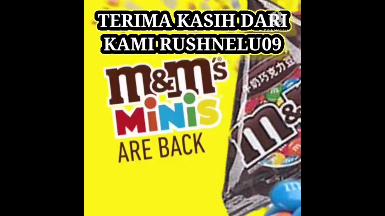 Chocolate m & m triangle ad chocolate animasi