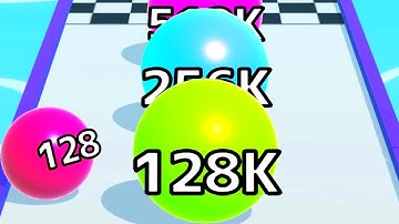 Ball Run Infinity Number Up To (128M, 256M, 512M, 1024M) ! All Levels Gameplay Part 316 android, ios
