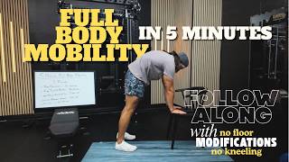 5 minute full body mobility routine with no floor and no kneeling modifications