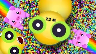 I Wonder how I did Snake.io🐍 World Record Yellow Snake 🐍😱 Crazy Snake Battle