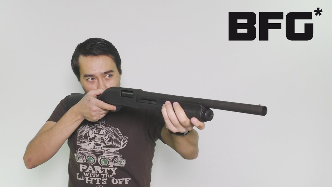 Стальной airsoft дробовик Dominator DM870