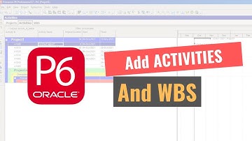 How to create activities and WBS in Primavera P6
