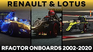 Renault & Lotus | rFactor Evolution | 2002-2020 OnBoards