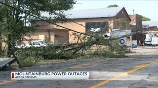 Severe weather damage and power outages across River Valley