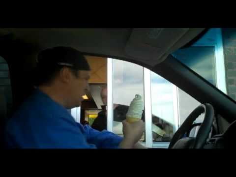 Drive Thru Pranks - Ice Cream Cone to the Face - HaanZFilms