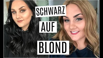 Kann man schwarze Haare dunkelblond färben?