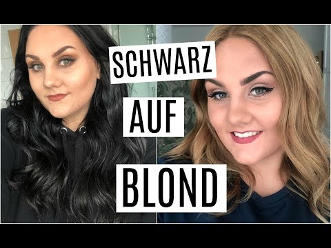 Haare von SCHWARZ zu BLOND färben - ohne Friseur!