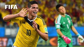 James Rodriguez goal vs Japan | ALL THE ANGLES | 2014 FIFA World Cup