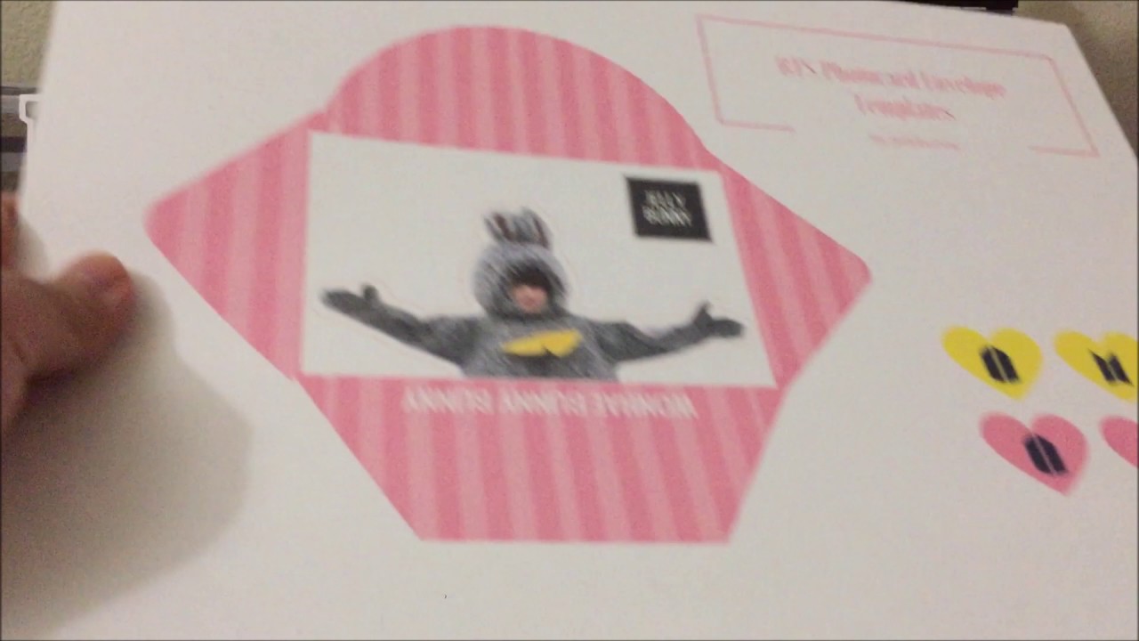 diy bts photo card envelopes youtube